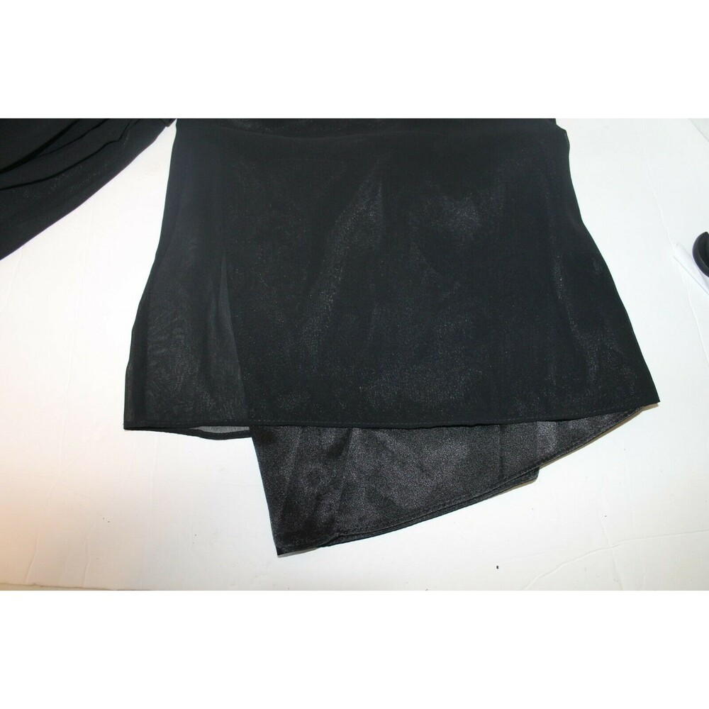 Cache Culottes Black Sheer Layered Capris Pants S… - image 6